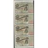 Image 1 : Uncut Sheet of (4) State of Louisiana Baby Bond Obsolete Notes
