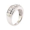 Image 4 : 14KT White Gold 1.66 ctw Diamond Wedding Band