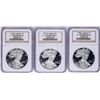 Image 1 : Lot of 1986-S to 1988-S $1 American Silver Eagle Proof Coins NGC PF69 Ultra Came
