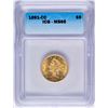 Image 1 : 1891-CC $5 Liberty Head Half Eagle Gold Coin ICG MS65