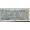 Image 2 : 1864 $10 Confederate States of America Note