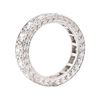 Image 2 : Platinum 3.80 ctw Diamond Eternity Ring