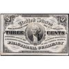 Image 1 : March 3, 1863 Third Issue Three Cent Fractional Currency Note