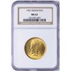 Image 1 : 1907 $10 Indian Head Eagle Gold Coin NGC MS62