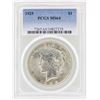 Image 1 : 1925 $1 Peace Silver Dollar Coin PCGS MS64