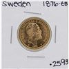 Image 1 : 1876-EB Sweden 2 Kroner Gold Coin