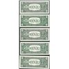 Image 2 : District Set of 1963B $1 Federal Reserve BARR Uncirculated Notes