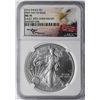 Image 1 : 2016 $1 American Silver Eagle Coin NGC MS70 First Day of Issue Mercanti Signed