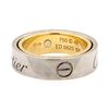 Image 2 : Cartier 18KT White and Yellow Gold Secret Love Ring