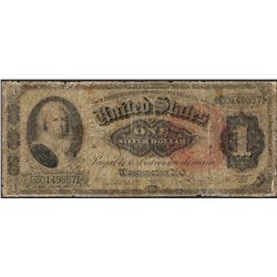 1886 $1 Martha Washington Silver Certificate Note - Splits