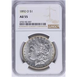 1892-O $1 Morgan Silver Dollar Coin NGC AU55