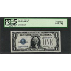1928A $1 Funnyback Silver Certificate Note Fr.1601 PCGS Very Choice New 64PPQ