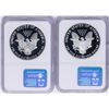 Image 2 : Lot of 1991-S & 1992-S $1 American Silver Eagle Proof Coins NGC PF69 Ultra Cameo