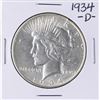 Image 1 : 1934-D $1 Peace Silver Dollar Coin
