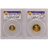 Image 2 : Lot of Rare 1999-W $5 & $10 American Gold Eagle Coins PCGS MS69 Unfinished PR Di