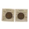 Image 1 : Lot of 1849 & 1851 Large One Cent Coins in Old Flip