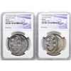 Image 1 : Lot of (2) 1975 Israel 25 Lirot Pidyon Haben Silver Coins NGC MS66