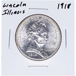 1918 Lincoln-Illinois Commemorative Half Dollar Coin