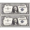 Image 1 : Lot of (2) Consecutive 1957A $1 Silver Certificate STAR Notes