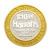 Image 1 : .999 Silver Harrahs Casino Reno Nevada $10 Casino Limited Edition Gaming Token