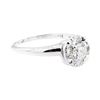 Image 1 : 14KT White Gold 0.88 ctw Diamond Ring