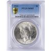 Image 1 : 1923 $1 Peace Silver Dollar Coin PCGS MS65