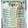 Image 1 : Lot of (10) Iraqi 25 Dinars Saddam Hussein Notes