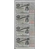 Image 1 : Uncut Sheet of (4) State of Louisiana Baby Bond Obsolete Notes