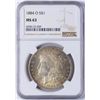 Image 1 : 1884-O $1 Morgan Silver Dollar Coin NGC MS63 Nice Toning