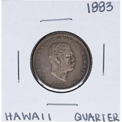1883 Kingdom of Hawaii Quarter Coin