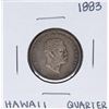 Image 1 : 1883 Kingdom of Hawaii Quarter Coin