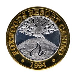 .999 Silver Foxwoods Resort Maine Casino $10 Limited Edition Gaming Token