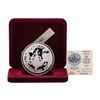 Image 2 : 1988 Rarities Mint Walt Disney Peter Pan 5oz .999 Silver Coin w/Box & COA