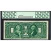 Image 2 : 1896 $1 Educational Silver Certificate Note Fr.225 PCGS Choice About New 58