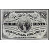 Image 1 : March 3, 1863 Three Cents Third Issue Fractional Currency Note