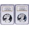 Image 1 : Lot of 1996-P & 1997-P $1 American Silver Eagle Proof Coins NGC PF69 Ultra Cameo