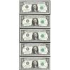 Image 1 : District Set of 1963B $1 Federal Reserve BARR Uncirculated Notes