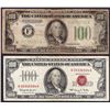 Image 1 : Lot of 1934A $100 Federal Reserve & 1966 $100 Legal Tender Notes