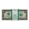 Image 1 : Pack of (100) Consecutive 1976 $2 Federal Reserve Notes New York