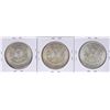 Image 2 : Lot of (3) 1889 $1 Morgan Silver Dollar Coins