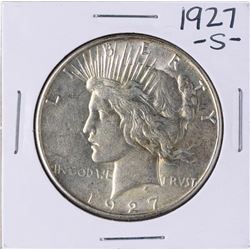 1927-S $1 Peace Silver Dollar Coin