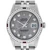 Image 1 : Rolex Men's Stainless Steel Meteorite Datejust Wristwatch w/ Diamond & Ruby Beze