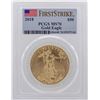 Image 1 : 2018 $50 American Gold Eagle Coin PCGS MS70 First Strike