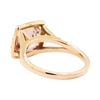 Image 3 : 14KT Rose Gold 2.50 ctw Morganite and Diamond Ring