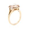 Image 4 : 14KT Rose Gold 2.50 ctw Morganite and Diamond Ring