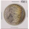Image 1 : 1887 $1 Morgan Silver Dollar Coin Amazing Toning