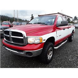 G4--  2004 Dodge Ram 2500 , Red , 268484  KM's