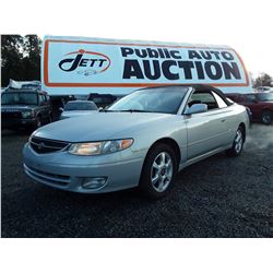 C2 --  2001 Toyota Solara Convertible , Grey , 262445  KM's