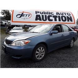 A2 --  2002 Toyota Camry , Blue , 321831  KM's