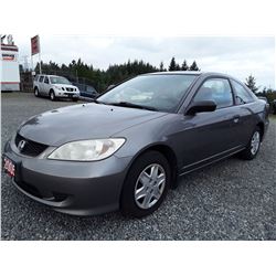 B4 --  2005 Honda Civic DX , Grey , 193944  KM's
